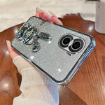 For Honor X40i 5G Shockproof Case Cute Rabbit Anti-Drop Kickstand Phone Cover