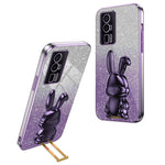 For Xiaomi Redmi K60 5G / K60 Pro 5G Kickstand Case Cute Rabbit Shockproof Slim Phone Cover