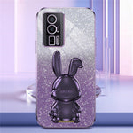 For Xiaomi Redmi K60 5G / K60 Pro 5G Kickstand Case Cute Rabbit Shockproof Slim Phone Cover