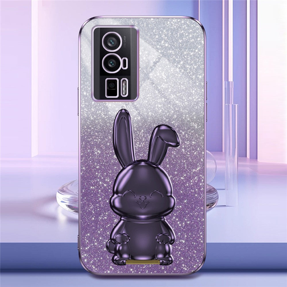 For Xiaomi Redmi K60 5G / K60 Pro 5G Kickstand Case Cute Rabbit Shockproof Slim Phone Cover