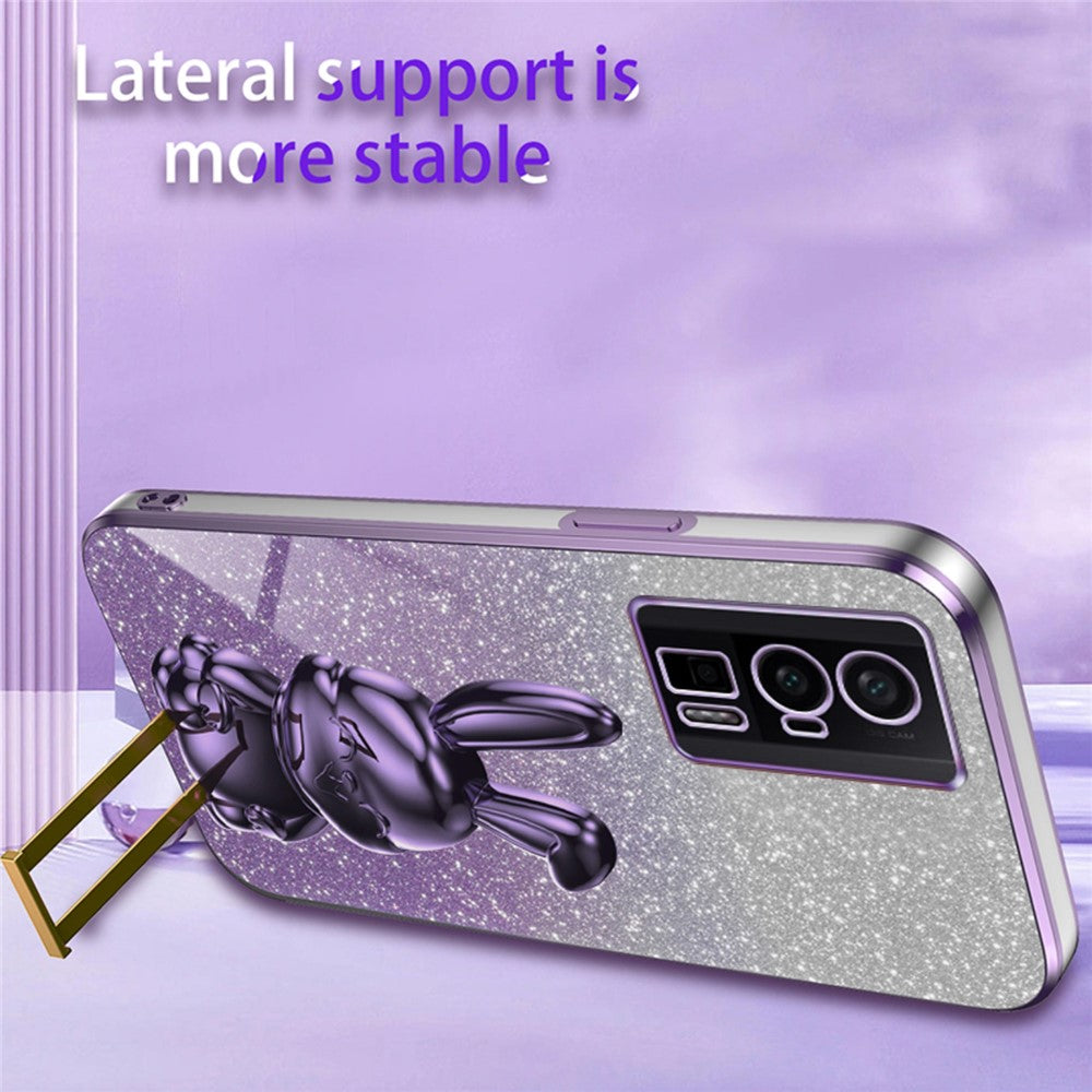 For Xiaomi Redmi K60 5G / K60 Pro 5G Kickstand Case Cute Rabbit Shockproof Slim Phone Cover