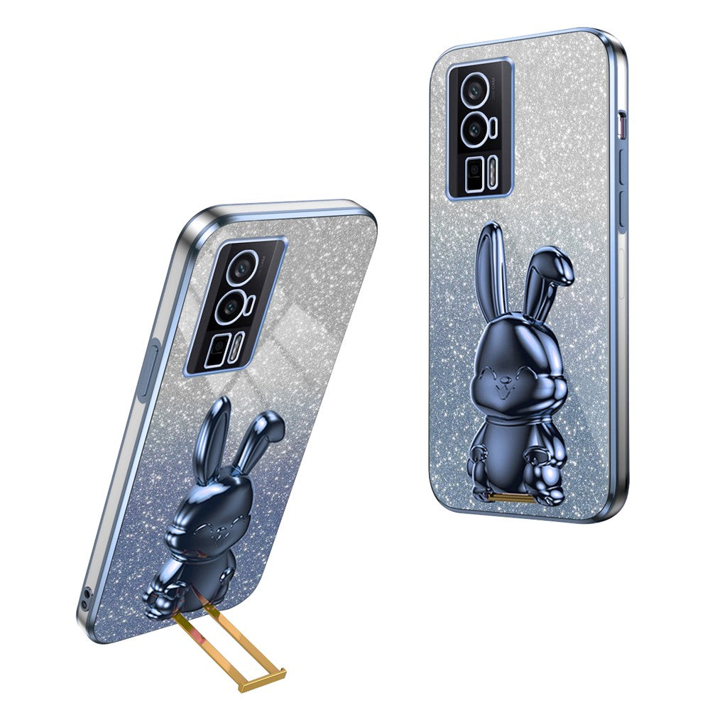 For Xiaomi Redmi K60 5G / K60 Pro 5G Kickstand Case Cute Rabbit Shockproof Slim Phone Cover