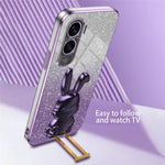 For Honor X50i 5G Kickstand Case Cute Rabbit Anti-Drop Slim Phone Case