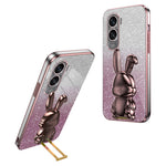 For Honor X50i 5G Kickstand Case Cute Rabbit Anti-Drop Slim Phone Case