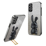 For Samsung Galaxy A33 5G Cartoon Rabbit Cell Phone Cover Shockproof Case with Kickstand