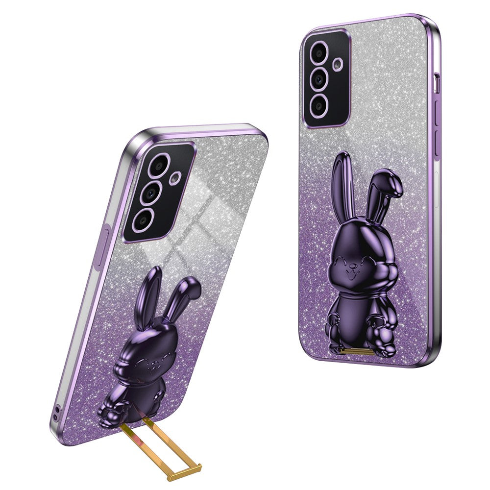 Case for Samsung Galaxy A24 4G (162.1 X 77.6 X 8.3mm) PC+TPU Lovely Rabbit Phone Protective Cover