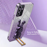 Case for Samsung Galaxy A24 4G (162.1 X 77.6 X 8.3mm) PC+TPU Lovely Rabbit Phone Protective Cover