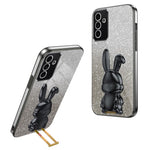 Case for Samsung Galaxy A24 4G (162.1 X 77.6 X 8.3mm) PC+TPU Lovely Rabbit Phone Protective Cover