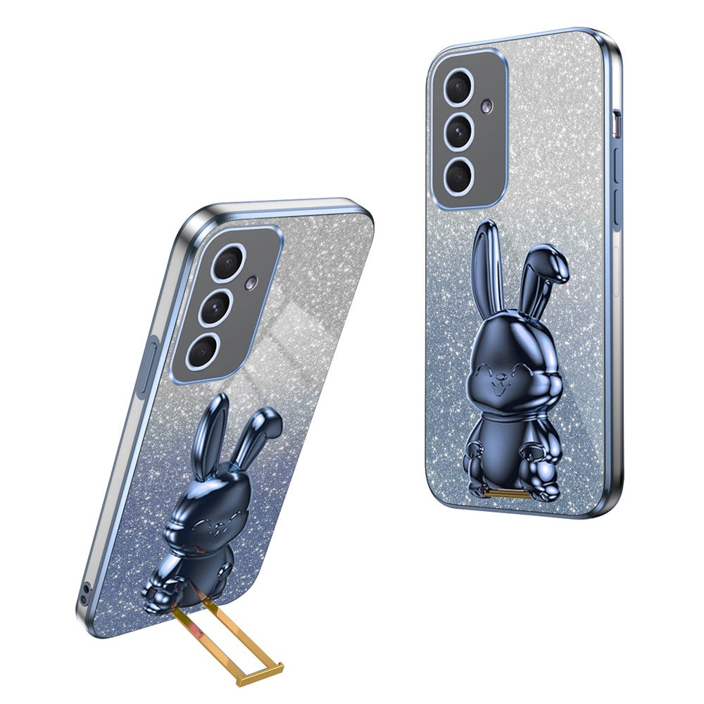 Til Samsung Galaxy A54 5G Mobiltelefoncover Udtrækkelig Støttefod Tegneserie Kanin Anti-fald Cover