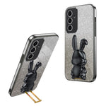 Til Samsung Galaxy A54 5G Mobiltelefoncover Udtrækkelig Støttefod Tegneserie Kanin Anti-fald Cover