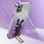 For Samsung Galaxy A04e 4G / F04 4G / M04 4G Case Drop Protection PC+TPU Pull-out Kickstand Phone Cover