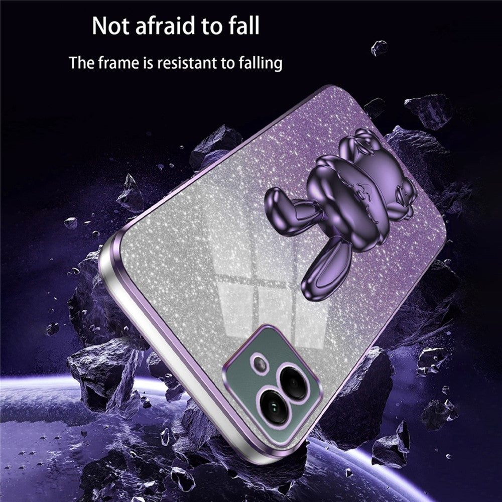 For Samsung Galaxy A04e 4G / F04 4G / M04 4G Case Drop Protection PC+TPU Pull-out Kickstand Phone Cover