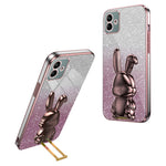 For Samsung Galaxy A04e 4G / F04 4G / M04 4G Case Drop Protection PC+TPU Pull-out Kickstand Phone Cover