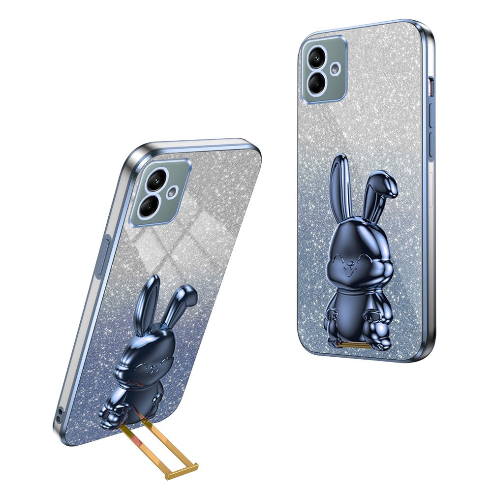 For Samsung Galaxy A04e 4G / F04 4G / M04 4G Case Drop Protection PC+TPU Pull-out Kickstand Phone Cover