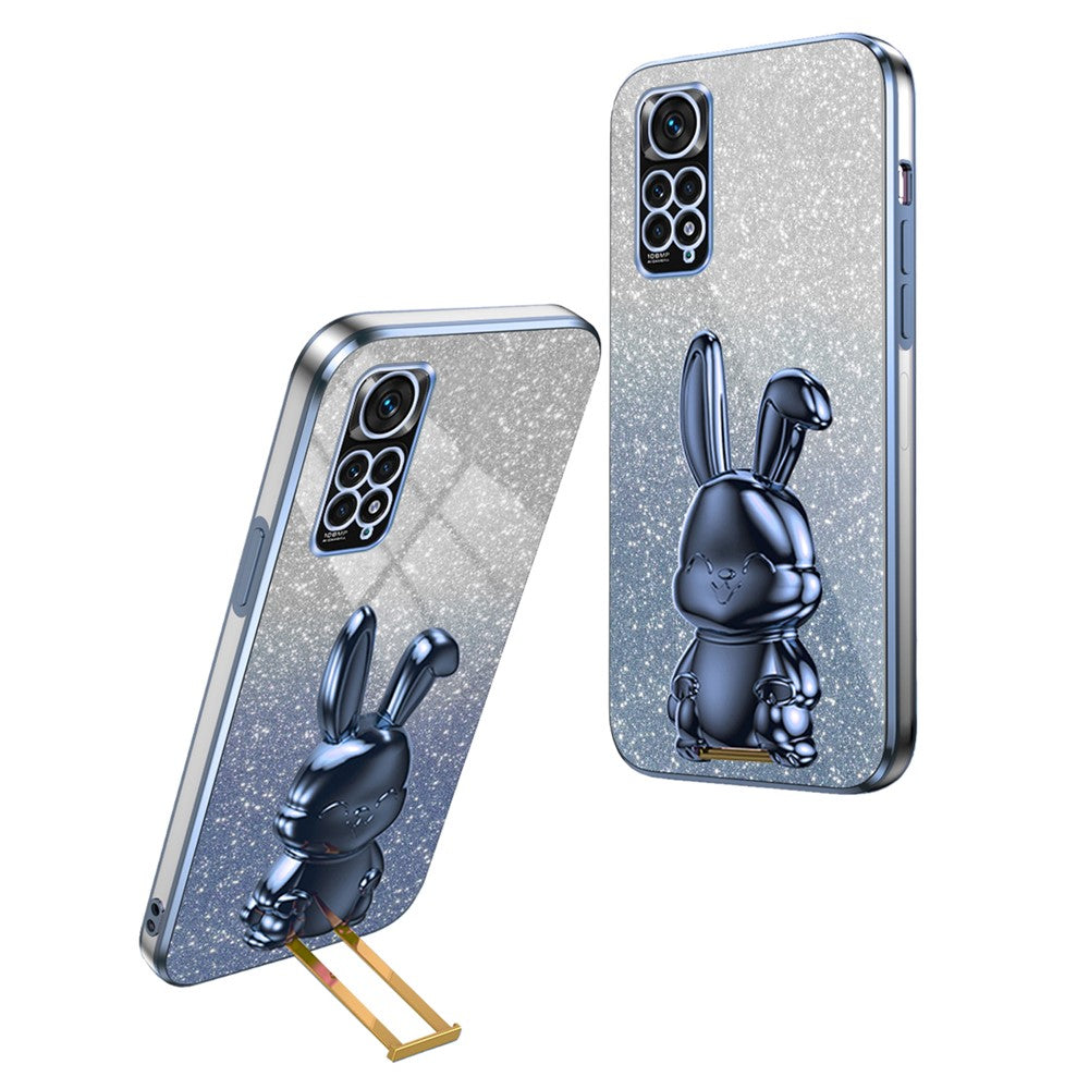 Xiaomi Redmi Note 11S 4G Mobilskal Utdragbart Stativ Söt Kaninskyddsfodral