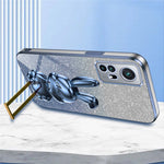 For Xiaomi 12 Pro 5G / 12S Pro 5G / 12 Pro (Dimensity) 5G PC+TPU Phone Case Cute Rabbit Pull-out Kickstand Cover