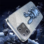 For Xiaomi 13 Cell Phone Case Fashion Glitter Pull-out Kickstand Anti-shock PC+TPU Cover