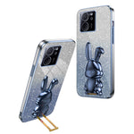 Case for Xiaomi 13T / Redmi K60 Ultra PC+TPU Lovely Rabbit Anti-scratch Phone Cover