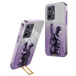 For Xiaomi 11T 5G / 11T Pro 5G Phone Case Pull-out Kickstand Electroplating PC+TPU Cover