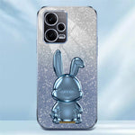 For Xiaomi Redmi Note 12 Pro 5G PC+TPU Electroplating Cellphone Case Support Kickstand Cover