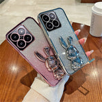 Kickstand Case for Xiaomi 14 Pro Case Cute Rabbit Anti-Drop Slim Phone Cover