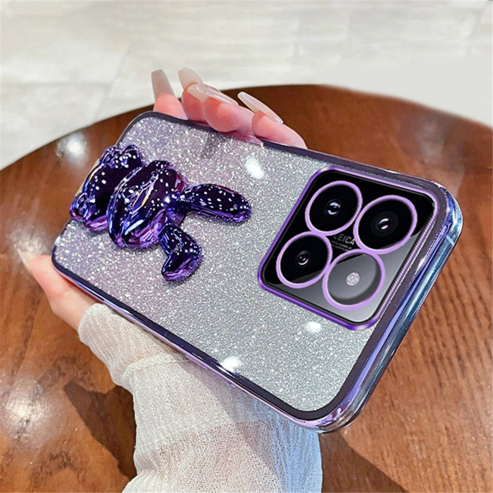 Kickstand Case for Xiaomi 14 Pro Case Cute Rabbit Anti-Drop Slim Phone Cover
