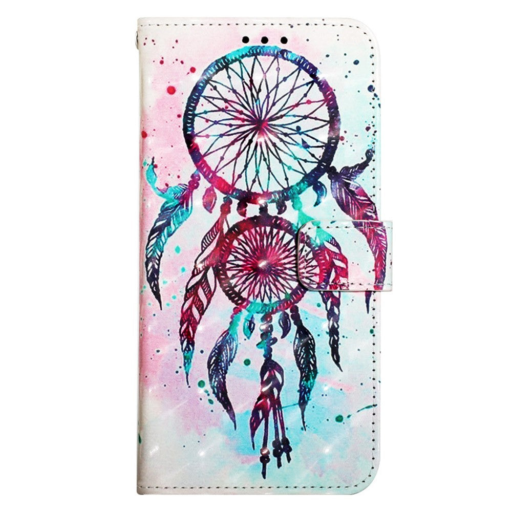 For Xiaomi Redmi 13C 4G / 13C 5G / 13R 5G / Poco M6 5G / Poco C65 4G Leather Case 3D Pattern Printing Wallet Stand