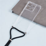 For Xiaomi Redmi Note 13 Pro 5G / Poco X6 5G TPU Case Corner Protection Phone Shell with Lanyard