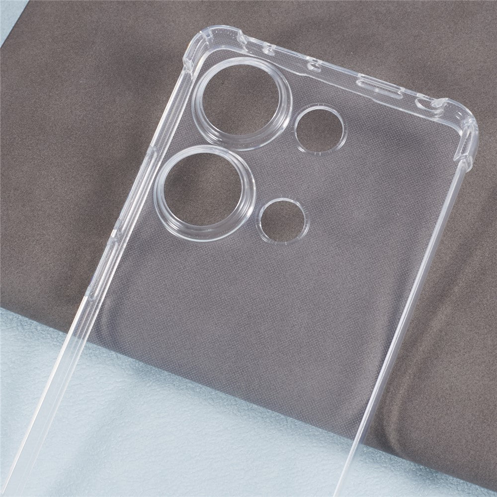 For Xiaomi Redmi Note 13 Pro 4G / Poco M6 Pro 4G Clear Case TPU Anti-scratch Phone Protective Cover