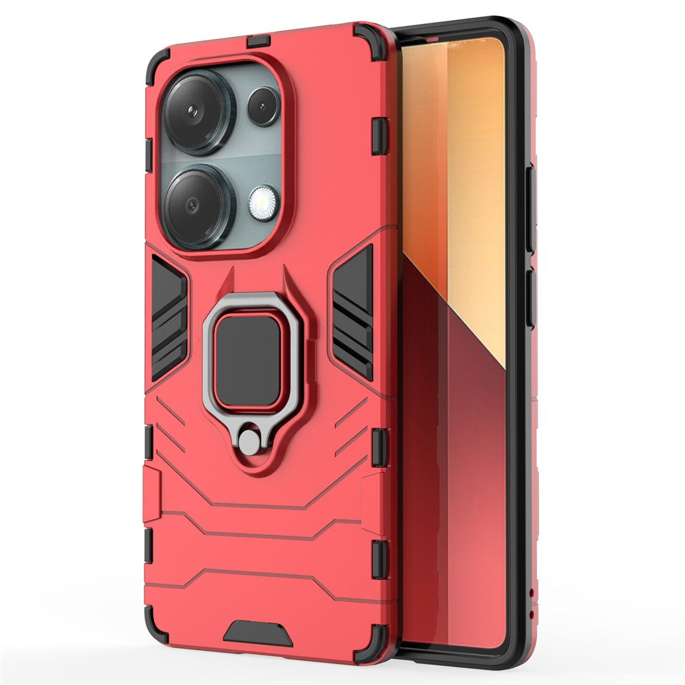 For Xiaomi Redmi Note 13 Pro 4G / Poco M6 Pro 4G Case Anti-shock Kickstand Phone Protective Cover