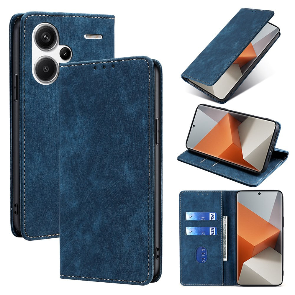 Xiaomi Redmi Note 13 Pro+ 5G Plånboksfodral RFID-blockerande PU-lädermobilfodral