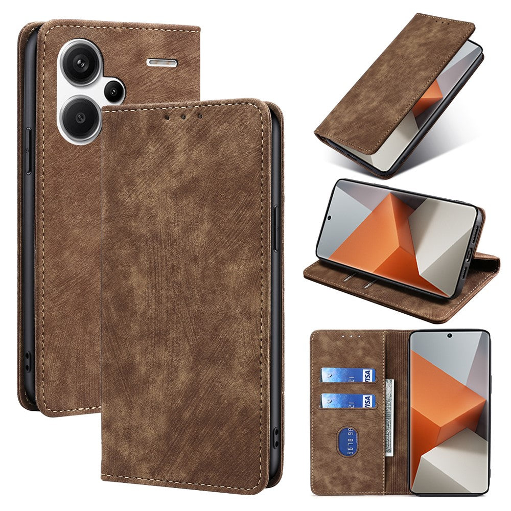 Xiaomi Redmi Note 13 Pro+ 5G Plånboksfodral RFID-blockerande PU-lädermobilfodral