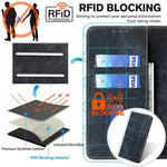 PU Leather Cover for Xiaomi Redmi Note 13 5G Case RFID Blocking Wallet Phone Case