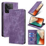 PU Leather Cover for Xiaomi Redmi Note 13 5G Case RFID Blocking Wallet Phone Case