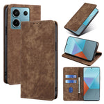 For Xiaomi Redmi Note 13 Pro 5G / Poco X6 5G Protective Case RFID Blocking PU Leather Wallet Phone Cover