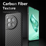 For OnePlus 12R 5G / Ace 3 5G Case Hard PC Phone Cover Splicing Carbon Fiber Texture