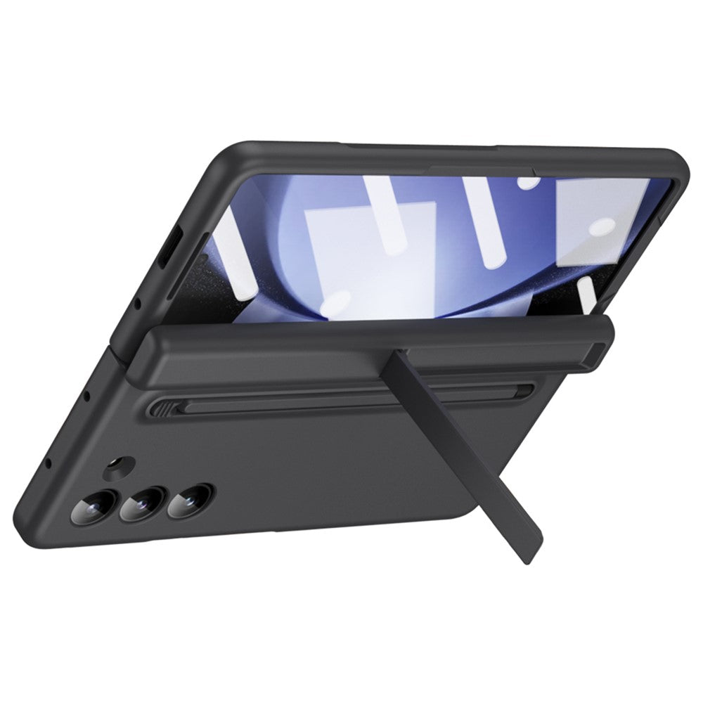Samsung Galaxy Z Fold5 5G Full Guard-cover af hård PC med stativ, glasfilm og stylus