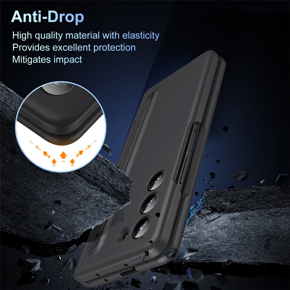 Samsung Galaxy Z Fold5 5G Full Guard-cover af hård PC med stativ, glasfilm og stylus