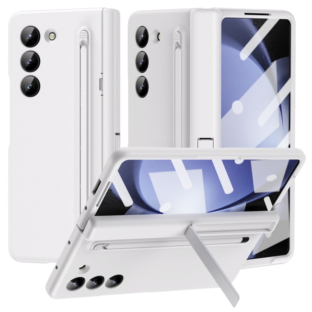 Samsung Galaxy Z Fold5 5G Full Guard-cover af hård PC med stativ, glasfilm og stylus