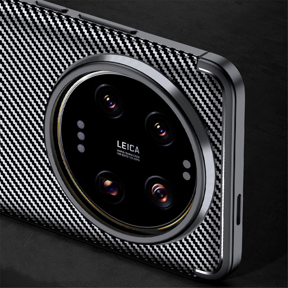 For Xiaomi 14 Ultra Case TPU Carbon Fiber Texture Shockproof Mobile Phone Cover