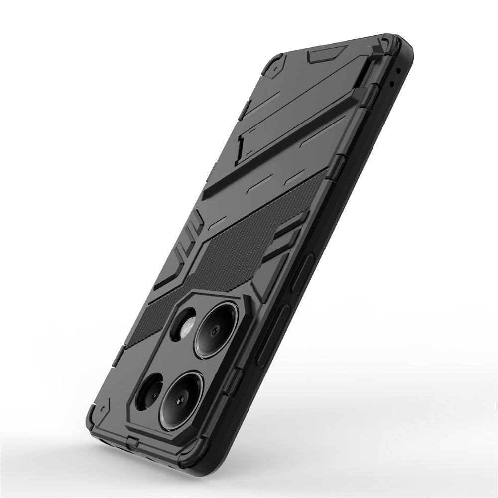 For Xiaomi Redmi Note 13 Pro 4G / Poco M6 Pro 4G Cell Phone Case PC+TPU Back Cover with Kickstand