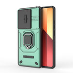 For Xiaomi Redmi Note 13 Pro 4G / Poco M6 Pro 4G Case PC+TPU Slide Lens Lid Anti-drop Phone Cover