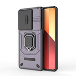 Xiaomi Redmi Note 13 Pro 4G / Poco M6 Pro 4G-skal PC+TPU glidande linslock fallskyddande mobilskal