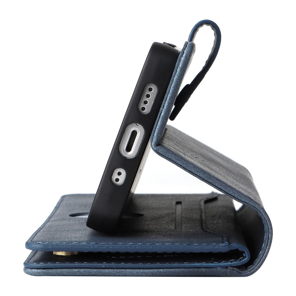 Til iPhone 15 Plus Pung Nitteudsmykning PU Lædercover Stander Telefoncover