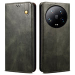 For Xiaomi 14 Ultra Leather Case Waxy Crazy Horse Texture Wallet Phone Cover