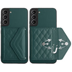 YB Leather Coating Series-8 For Samsung Galaxy S22+ 5G Case RFID Blocking Card Slots Mobile Phone Cover