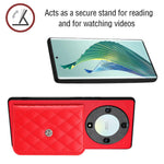 YB Leather Coating Series-8 For Honor X9a 5G / Magic5 Lite 5G Cover RFID Blocking Phone Card Case