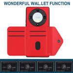 YB Leather Coating Series-8 For Honor X9a 5G / Magic5 Lite 5G Cover RFID Blocking Phone Card Case
