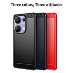 MOFI JK TPU Series-1 For Xiaomi Redmi Note 13 Pro 4G Case Carbon Fiber Texture Soft TPU Cover