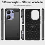 MOFI JK TPU Series-1 For Xiaomi Redmi Note 13 Pro 4G Case Carbon Fiber Texture Soft TPU Cover